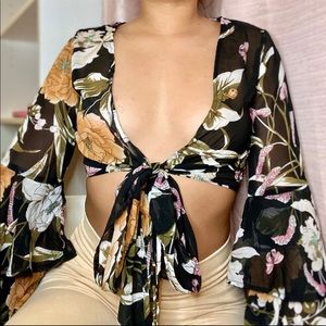 Flowy Wrap Top